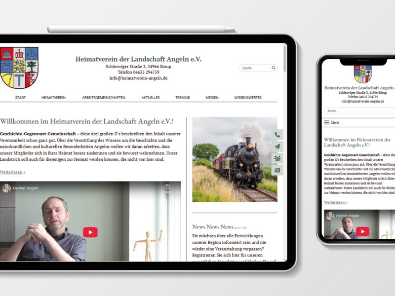 Mockup Webseite